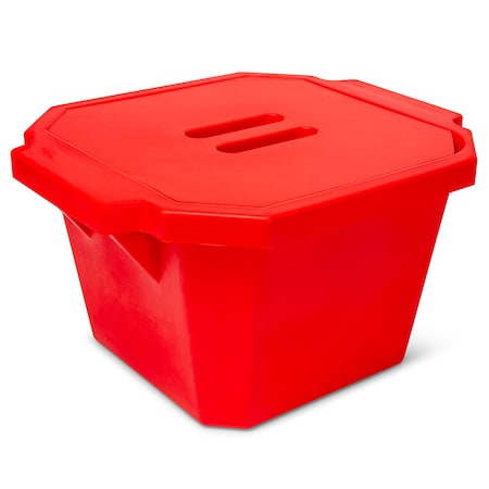 Ice Bucket With Cover, 4.5 Liter, Red